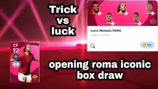 Trick vs Luck | Opening iconic roma box draw | pes 2021 |😍