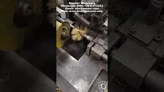 Automatic Wheel Brush Crimped Steel Wire Inserting Making Machine