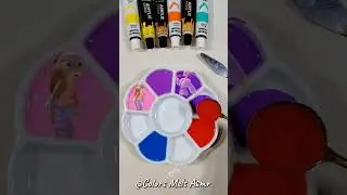 Zootopia 2 Characters Color Mixing 🎨 So Satisfying!#asmr #colormixing #art #zootopia2 #artshorts
