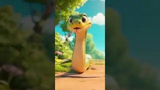 The Little Snake Who Hates the Heat! 🐍☀️#AnimalShorts #FunnySnake #SnakeAdventure #AnimatedAnimals