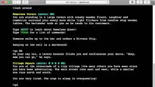 9 - Example play of the Text Based Game