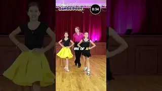 Танцуйте вместе с BDK Kids базовый 1-минутный танец самбы! #bdk #kidsdance #ballroomdancekids