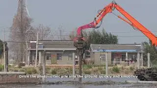 #Excavator Mounted#Sheet #Pile #Driver#High# Efficiency#Piling Height#Post DriverBEI yi Factory