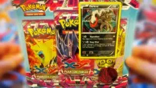Opening a Pokemon X and Y Darkrai Phantom Forces Triple Pack Blister!