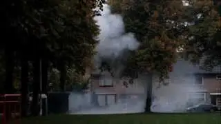 Rookontwikkeling bij schaftkeet Kaatsheuvel