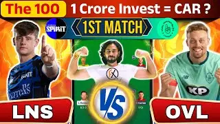 LNS vs OVI Dream11 Prediction | London Spirit vs Oval Invincibles | The Hundred Men 2025,LNS vs OVI