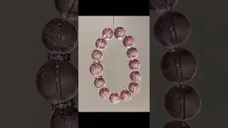 Natural rose quartz bracelet, attracting love and positive energy#crystal #bracelet #nature