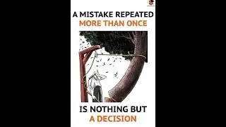 The mistake repeated more than once is nothing but decision |  pictures with deep meaning #shorts