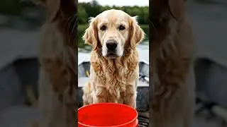 My Humans Confused #goldenretriever #fishing #jokes