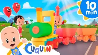 The colors of the rainbow train | Fun at the beach