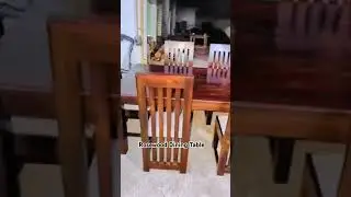 The Beauty Of Rosewood Dining Table. Coorg Rosewood Timbers. Karnataka.