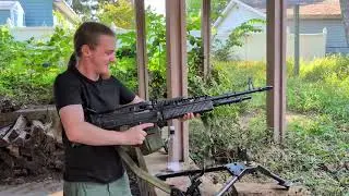 ⚠️ Airsoft M60 test fire with Gusman, language warning! ⚠️