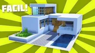 ✔ Como hacer una CASA MODERNA PERFECTA para Minecraft Survival 🏡