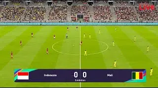 🔴 LIVE INDONESIA VS  MALI HARI INI ~  BAHASA INGGRIS  DI PES UJI COBA  QUALAPIKASI PIALA DUNIA