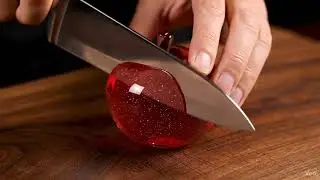 Realistic Glass Apple ASMR Video