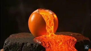 Satisfying King Coconut Cutting - Lava Flows Out! | #asmr #satisfying
