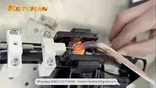 Induction brazing of copper pipe fittings with automatic solder feeding