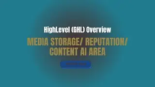 (TRY NATIN TAGLISH) HIGHLEVEL (GHL) OVERVIEW: MEDIA STORAGE/ REPUTATION/ CONTENT AI AREA