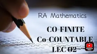 Topology | co-countable and co-finite #maths #mscmath #topology #countable