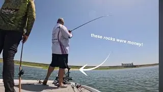 Searching For Giant Bass Deep In The Rocks At Falcon Lake!