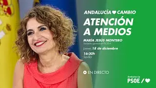 🌹María Jesús Montero atiende a los MMCC desde la sede del PSOE-A
