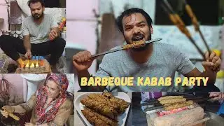 Garmi Me Halat Ho Gayi Kharab Kabab Bante | Unexpected Kabab Party | Barbeque |  YouTube Vlog
