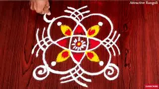 🌟Easy Thai matha kolam🌟 🌟Padi kolam🌟3 dot Rangoli🌟Kolam @AttractiveRangoli11