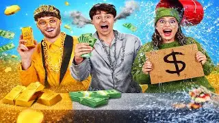 🎒FANCY STUDENT vs SIMPLE STUDENT 🤯✨Genius School Hacks, Funny Tricks & Creative Ideas by 123 GO!