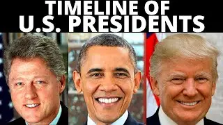Timeline of U.S. Presidents from George Washington to Donald Trump