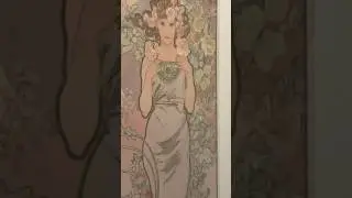 The Flowers: Carnation : Iris : Lily : Rose complete in 1898 by Alphonse Mucha