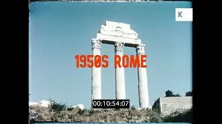 1950s Italy, Rome GVS, Trevi Fountain, Vatican City, Forum