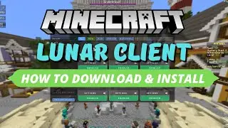 *Wow* How to Install Lunar Client In MINECRAFT! (Easy) FreekinGamez