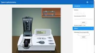 Lambert beer law | uv spectroscopy | chemistry virtual lab | amrita university vlab