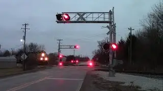 CSX G147 with UP 6048, UP 4843, and UP 5563 at Swisher Road near Battle Ground, Indiana