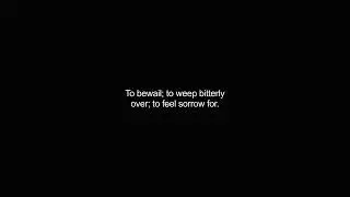 deplored video Dictionary meaning and pronunciation