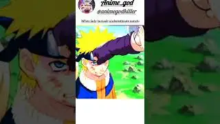 when lady tsunade underestimate NARUTO😈#animegod#shorts