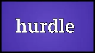 Hurdle Meaning