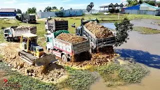 Nice Look at Start​ Project! Low Water Surface Has Been Deleted Use Much 5ton Truck & Dozer Erase!!