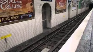 Paris Metro Line 8 train that runs on normal normal steel rails