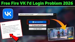 free fire vk id login problem | free fire vk id login kiw nahi ho raha hai | ff vk I'd open problem 