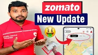 Zomato new update in delivery app || Select your drop || Get order in 2 mins