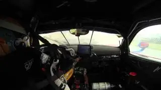 Jeff Segal Onboard Ferrari 458 GTD at Petit Le Mans Rain Restart