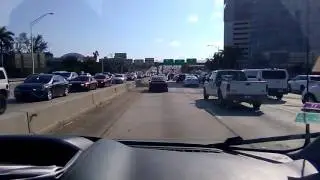 Driving in Miami. Traffic Jams April 2017