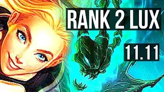 LUX & Caitlyn vs THRESH & Miss Fortune (SUPPORT) | Rank 2 Lux, 2.2M mastery | TR Challenger | v11.11