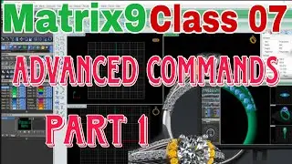 Matrix 9 || Advanced Commands Part 1 || #VidhiiCreation #jewellerydesign #tutorial #matrix9 #cad