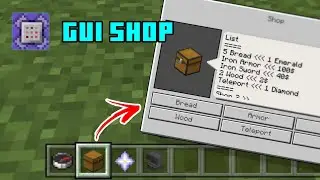 How to make GUI Shop in Minecraft Bedrock |