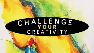 Challenge Your Creativity | 2 Intuitive Abstract Warm-up Paintings | Acrylic Demo #abstractart
