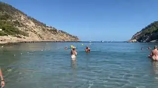 Cala Llonga in September #ibiza2025 #ibizaseptember #calallonga #beachibiza #ibizabeach 