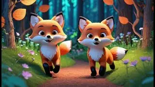 Five Little Foxes Learn Big and Small | Fun Size Learning Song for Kids | Nursery Rhymes and  Songs