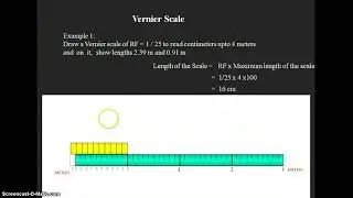 Engineering Drawing Vernier Scale Example 1